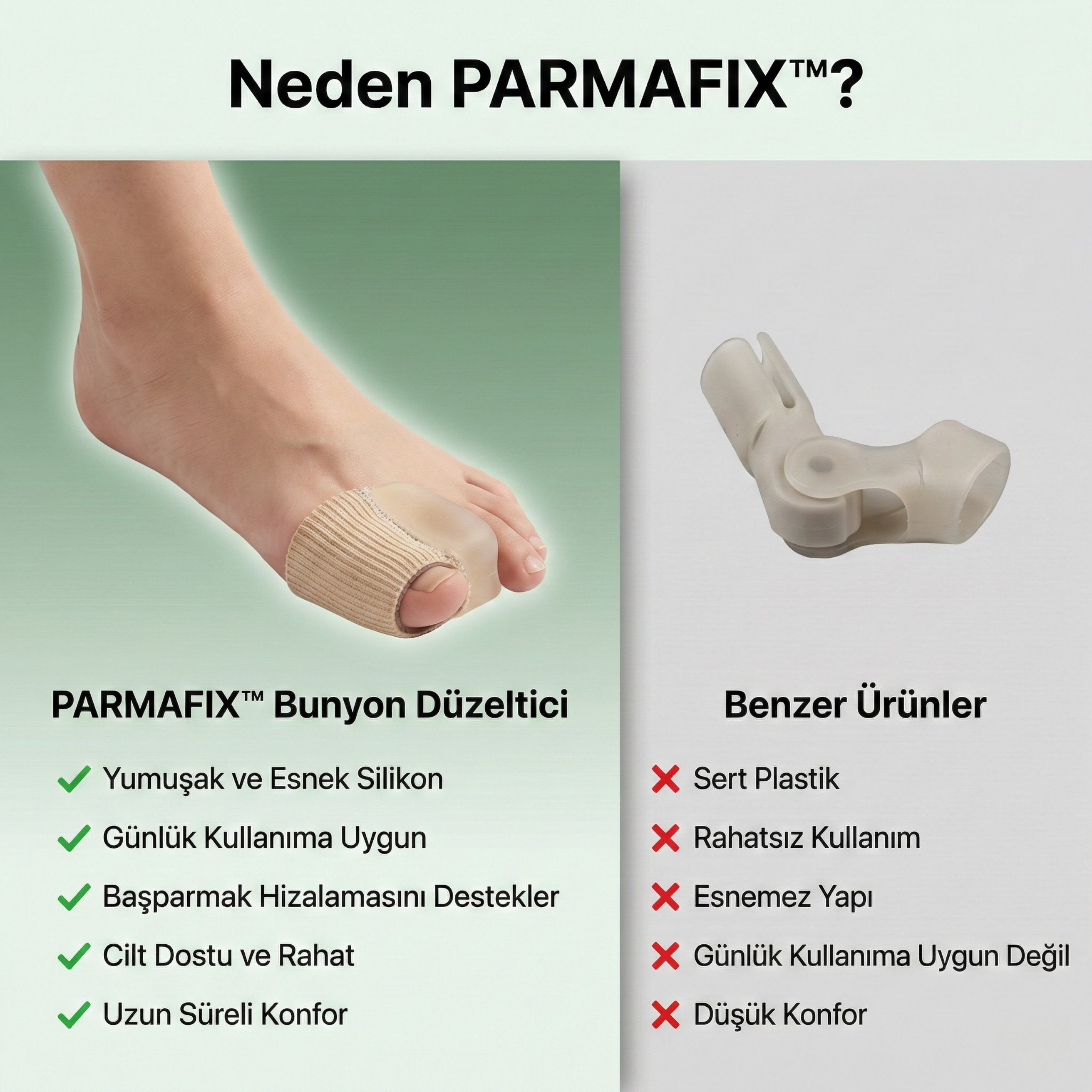 PARMAFIX™ Medikal Bunyon Düzeltici